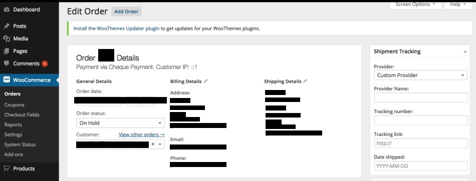 Shipment Tracking for Customers