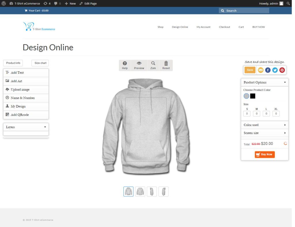 14 WooCommerce Custom Product Designer