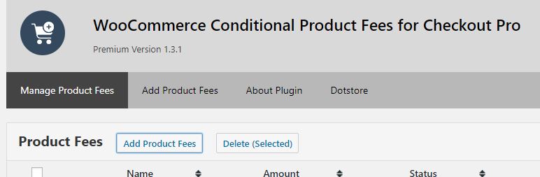 Plugin Dashboard in WooCommerce store