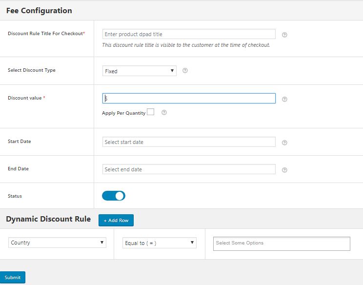 Fee Configuration and Dynamic Rule Creation for your Discounts