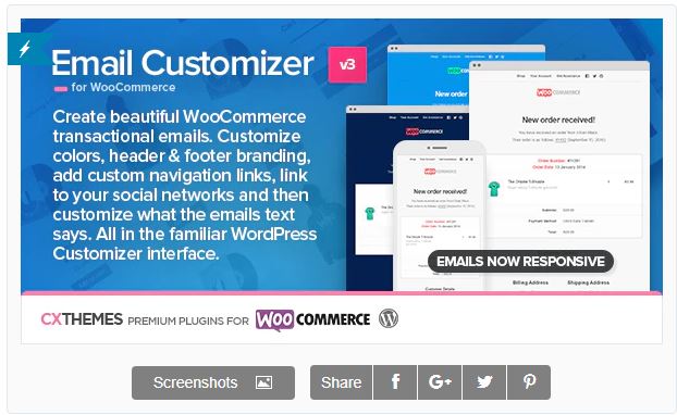 Figure 6 - Email Customizer for WooCommerce 