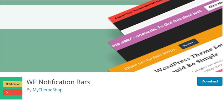 Figure 3 - WP Notification Bars - List of the top 8 WordPress Notification Bar Plugins