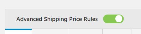 Figure 9: Enable the option 'Advanced Shipping Price Rules'