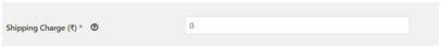 Figure 2 : Add shipping charge for a Shipping method 