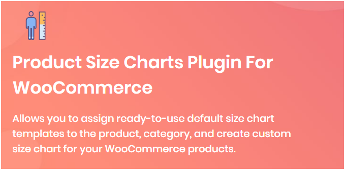 Figure 2: Product Size Charts Plugin for WooCommerce