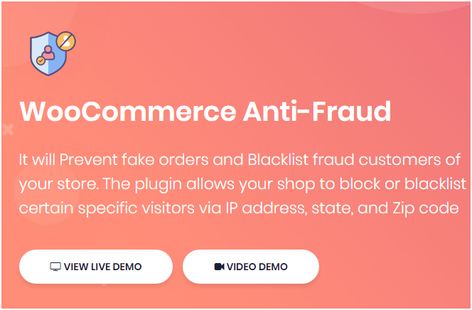 Figure 1: WooCommerce Anti-Fraud Plugin by DotStore - use a plugin