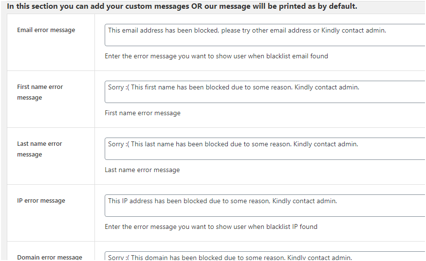 Figure 3: Anti-fraud Plugin settings Area