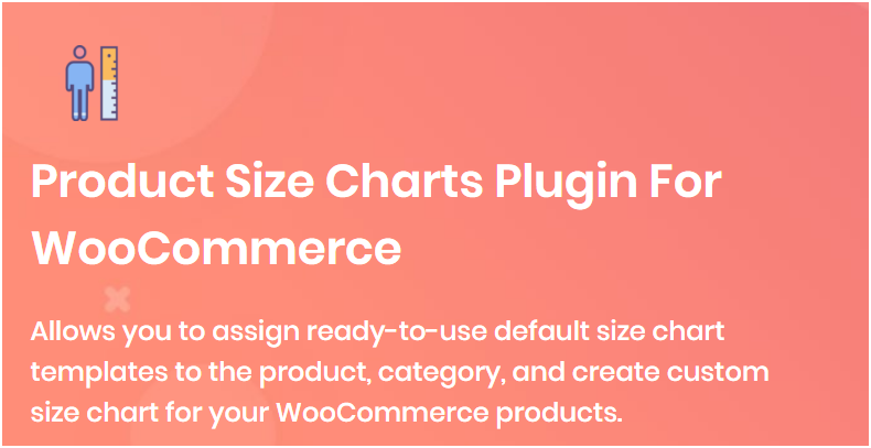 Figure 2: Product Size Chart for WooCommerce plugin