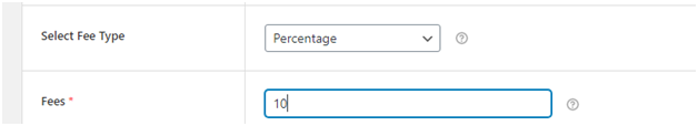 Figure 5: Set 10% as a shipping fee for orders