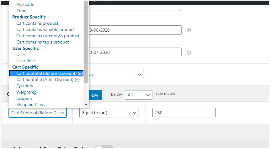 Figure 4 - Adding rules - Case 1