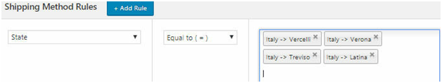 Figure 5 - Applying Condition for Free Shipping - Based on multiple locations