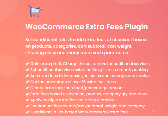 WooCommerce Extra Fee Plugin - Pro plugin