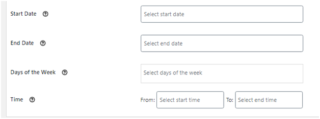 Figure 3: Specifying time for hiding the shipping methods