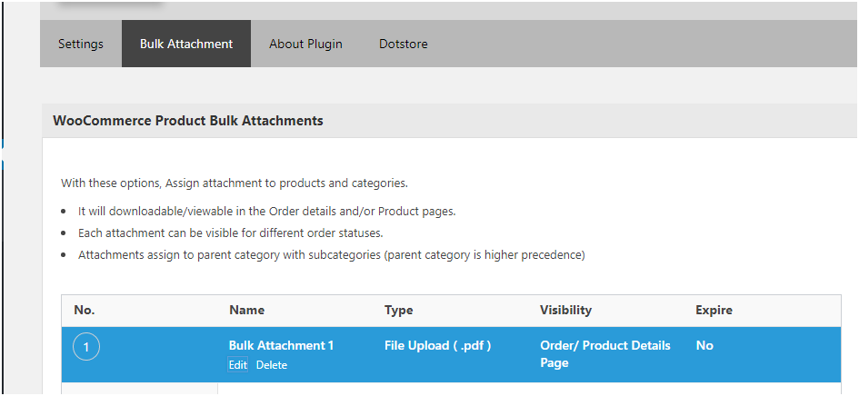 Creating a Bulk Attachment using the Product Attachment Plugin