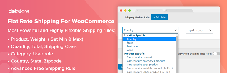 Flat Rate Shipping Plugin For WooCommerce