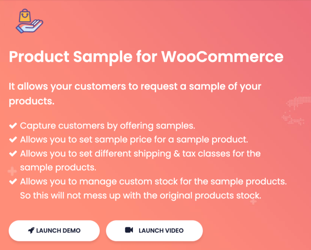 Product Sample for WooCommerce