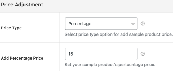 Add a flat or percentage price