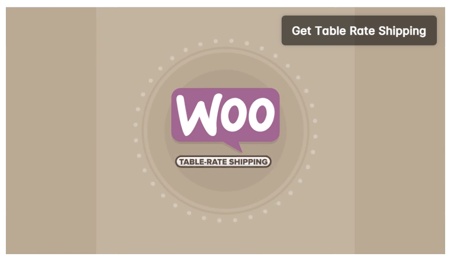 WooCommerce Table Rate Shipping