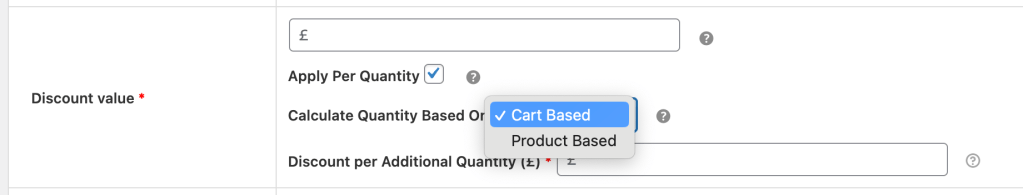 Configure global per-quantity discount settings.