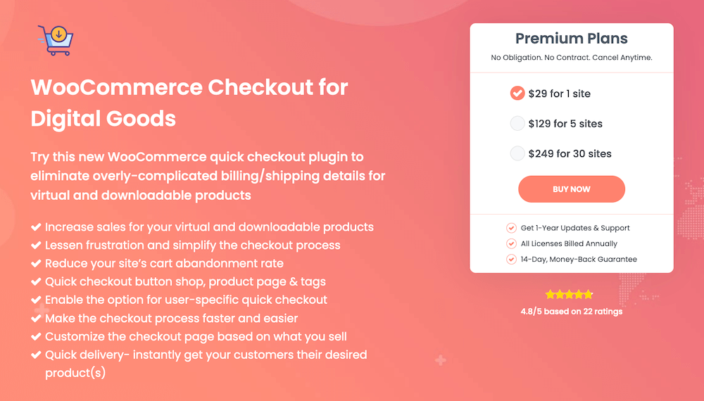 WooCommerce Checkout for Digital Goods