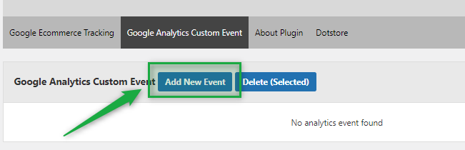 Add Custom Events in GA