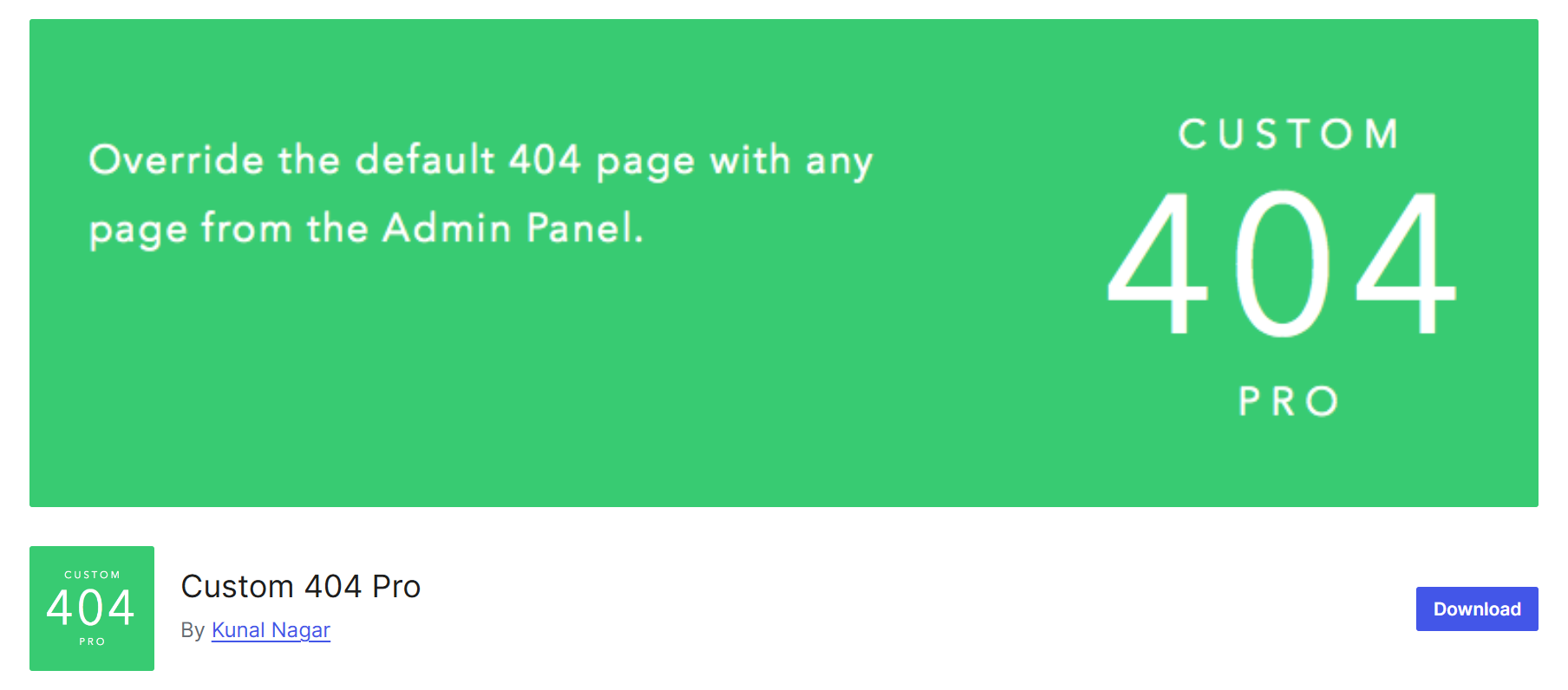 Custom 404 Pro plugin