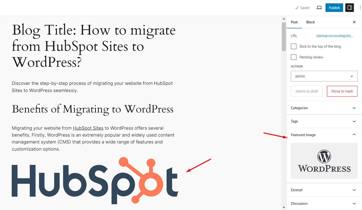 HubSpot imported blog