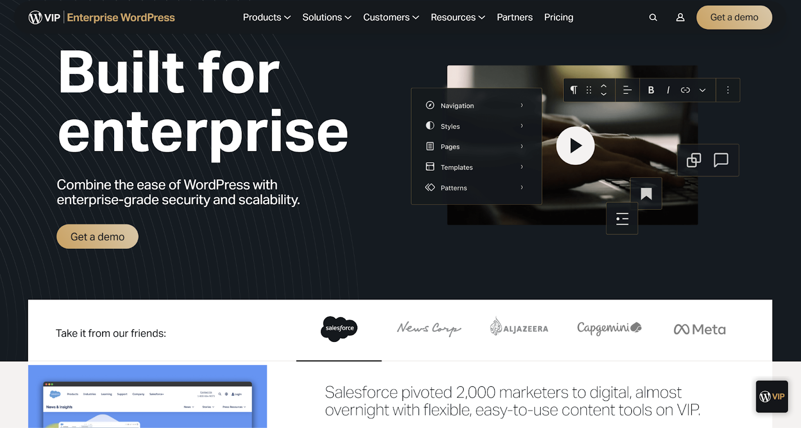 WordPress VIP is built for enterprise websites