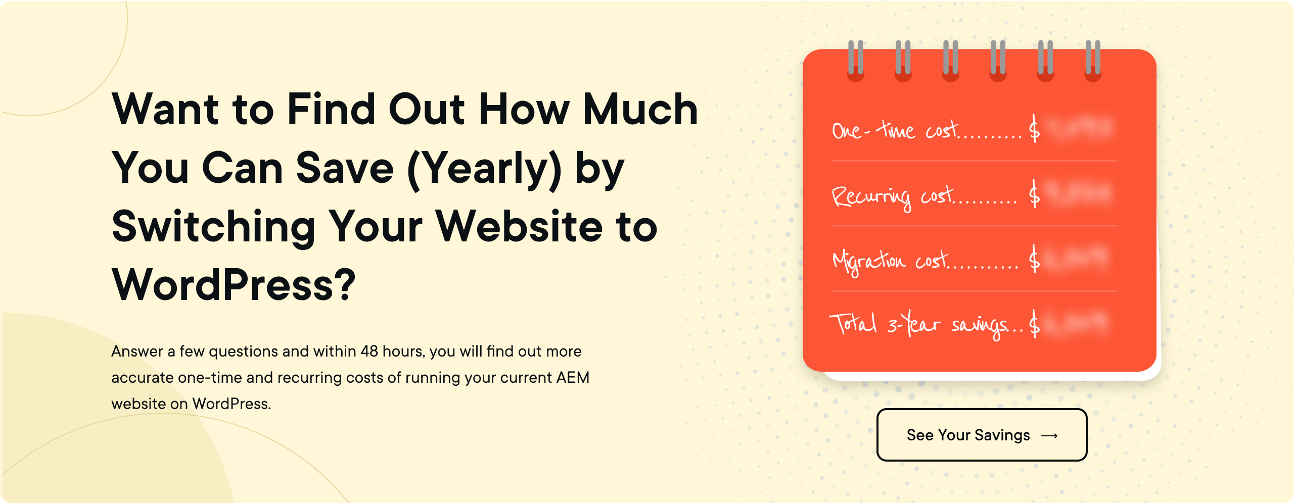 AEM-WordPress-Cost Calculator